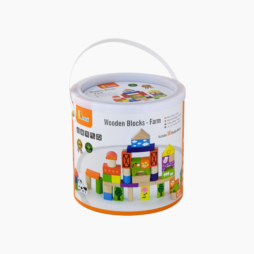 Viga Wooden Blocks Set - HUNA