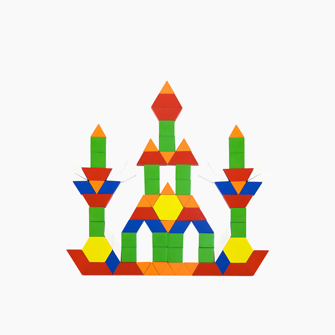 Viga Wooden Geometric Shape Blocks - HUNA