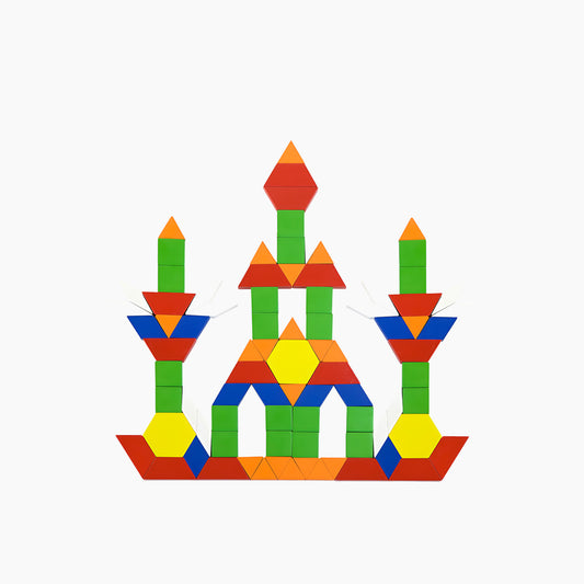 Viga Wooden Geometric Shape Blocks