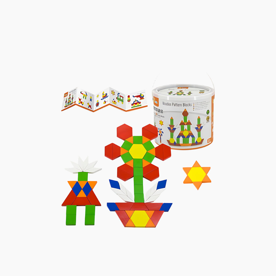 Viga Wooden Geometric Shape Blocks - HUNA