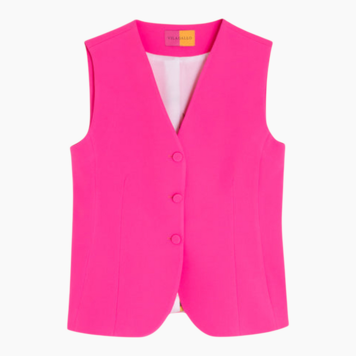 Vilagallo Neon Pink Crepe Set
