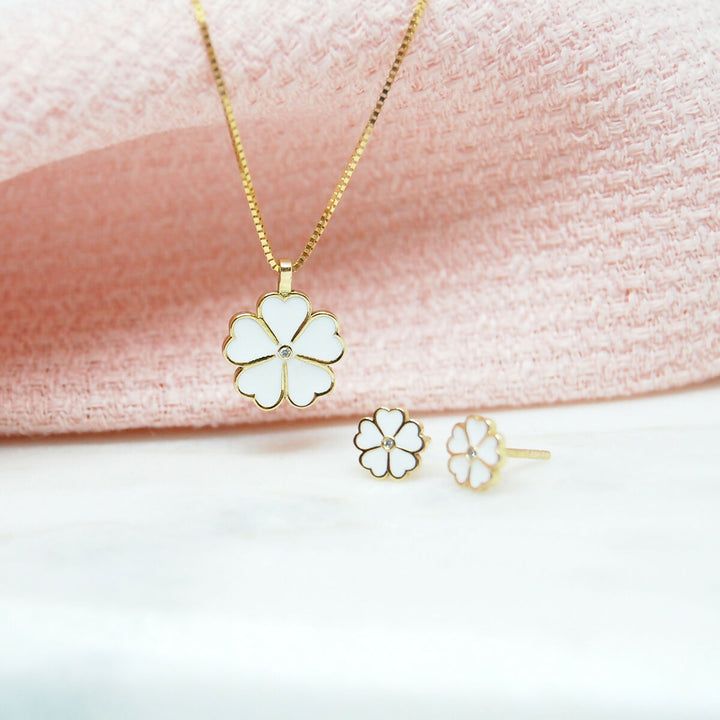 Baby Chic Fine Jewelry Lucky Clover Earrings - HUNA