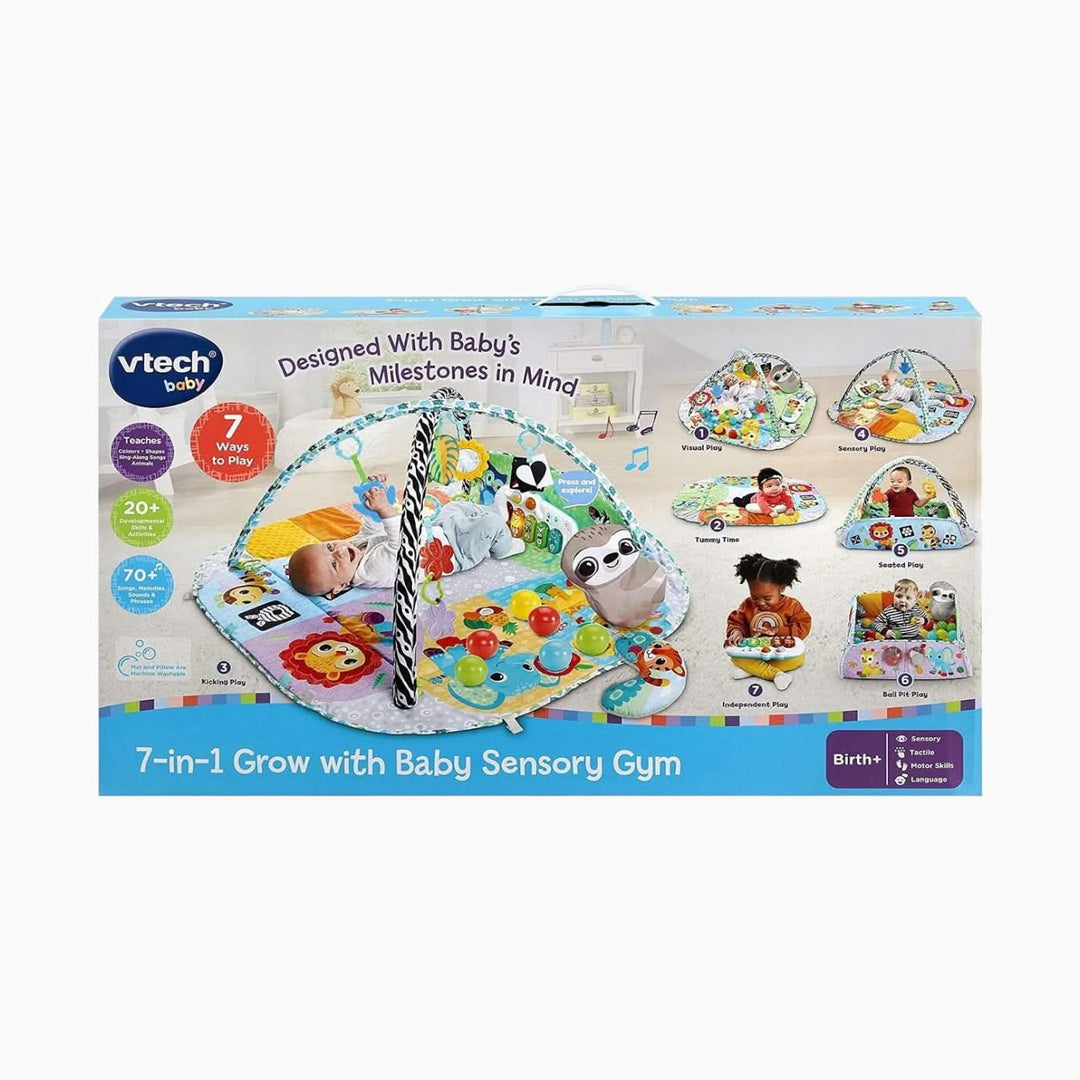 VTech صالة حسية للأطفال 7 في 1 تنمو مع الطفل