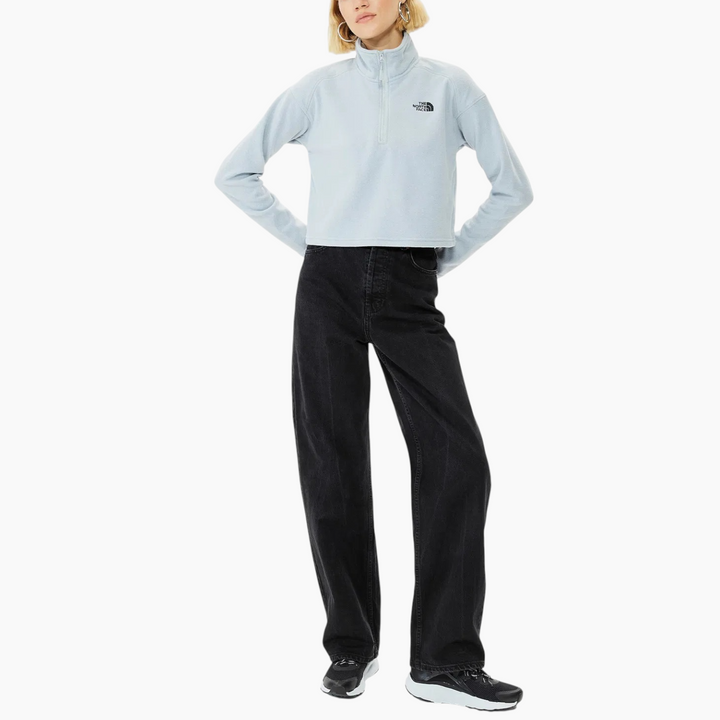 The North Face 100 Glacier Cropped 1/4 Zip Sweatshirt