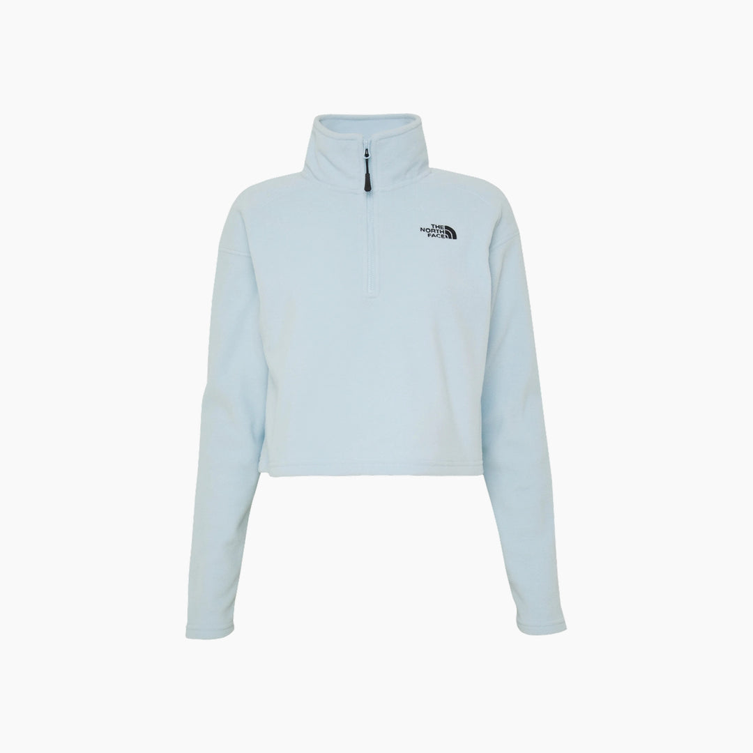 The North Face 100 Glacier Cropped 1/4 Zip Sweatshirt
