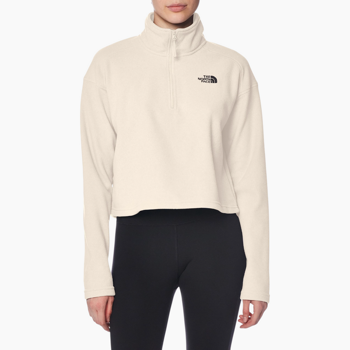 The North Face 100 Glacier Cropped 1/4 Zip Sweatshirt