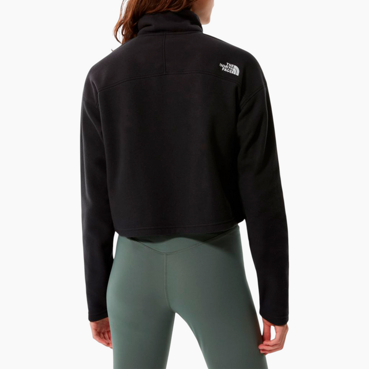 The North Face 100 Glacier Cropped 1/4 Zip Sweatshirt