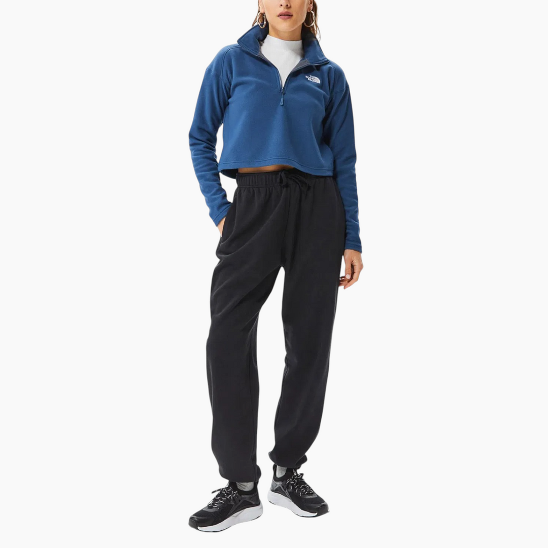 The North Face 100 Glacier Cropped 1/4 Zip Sweatshirt