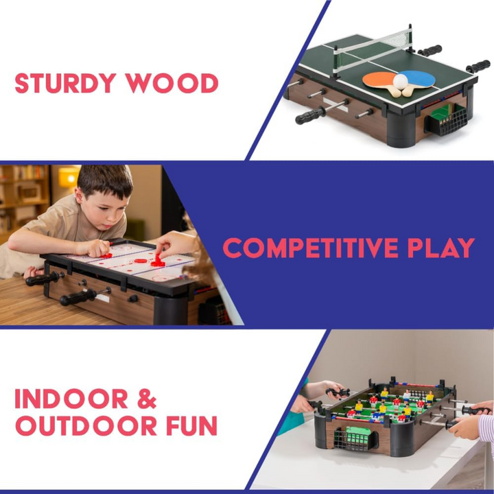 Powerplay Multi-Games Table 20" 3-in-1