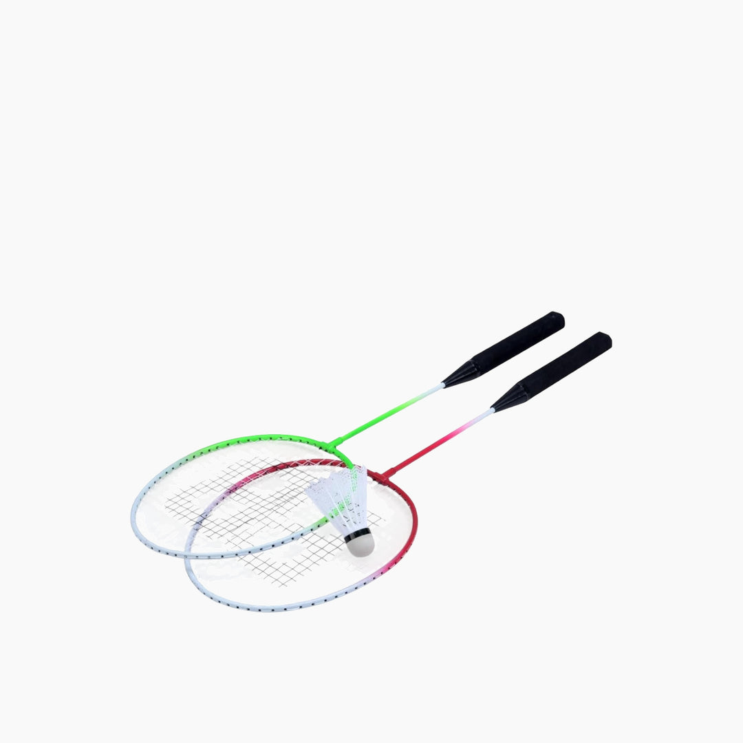 Sportline 2-player badminton rackets set for outdoor sports