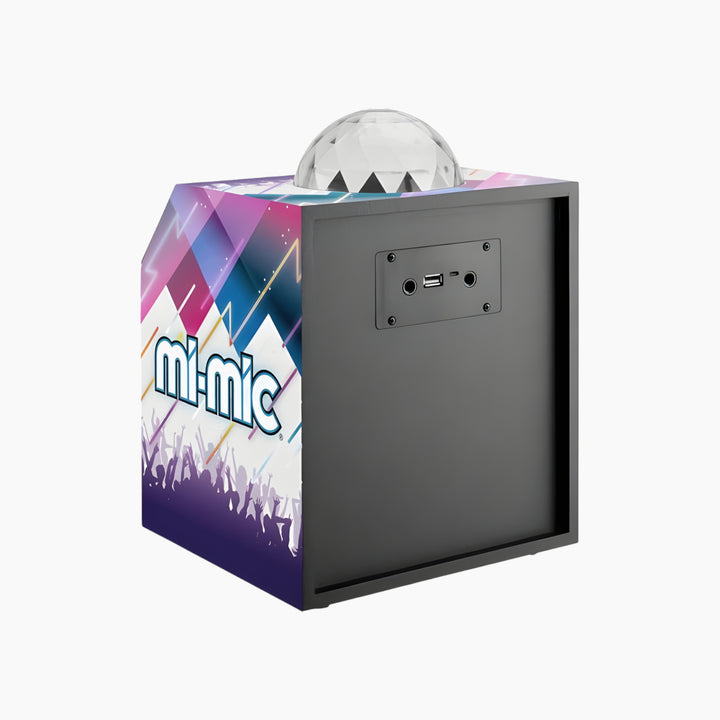 Wb Mi-Mic Karaoke Disco Cube Speaker Printed - HUNA