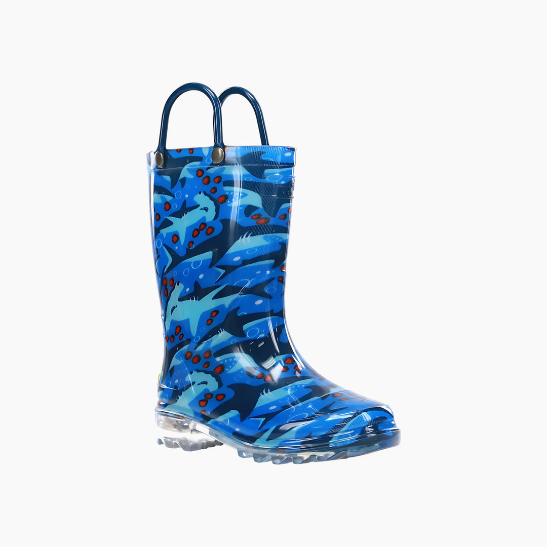 Chief Shark Chase Lighted Rain Boots