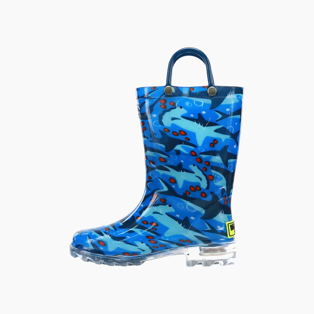 Chief Shark Chase Lighted Rain Boots