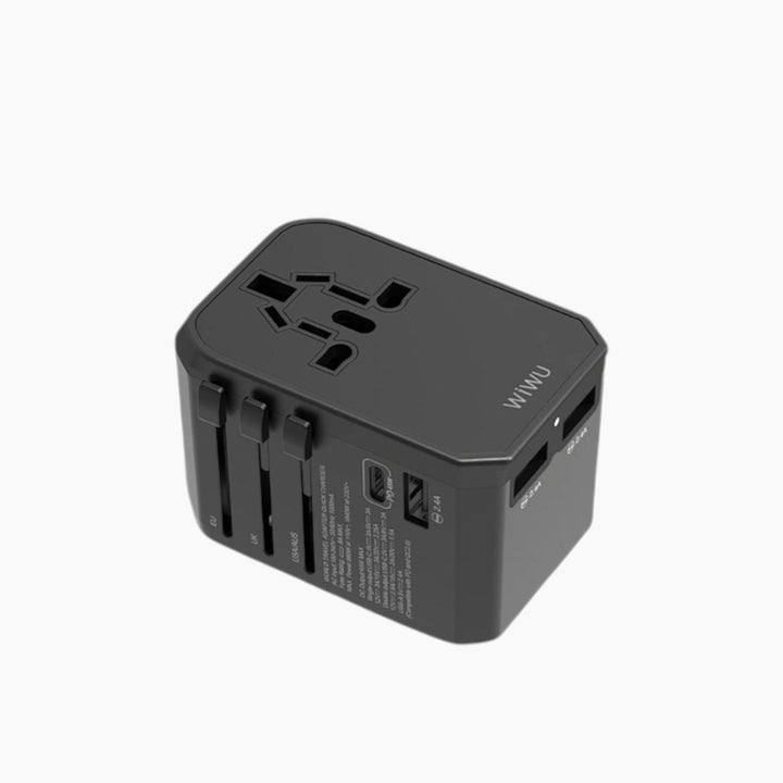 WIWU UA-304 4-in-1 universal plug adapter with interchangeable plugs