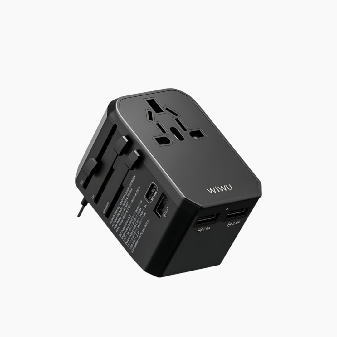 WIWU UA-304 4 in 1 universal plug adapter for global travel