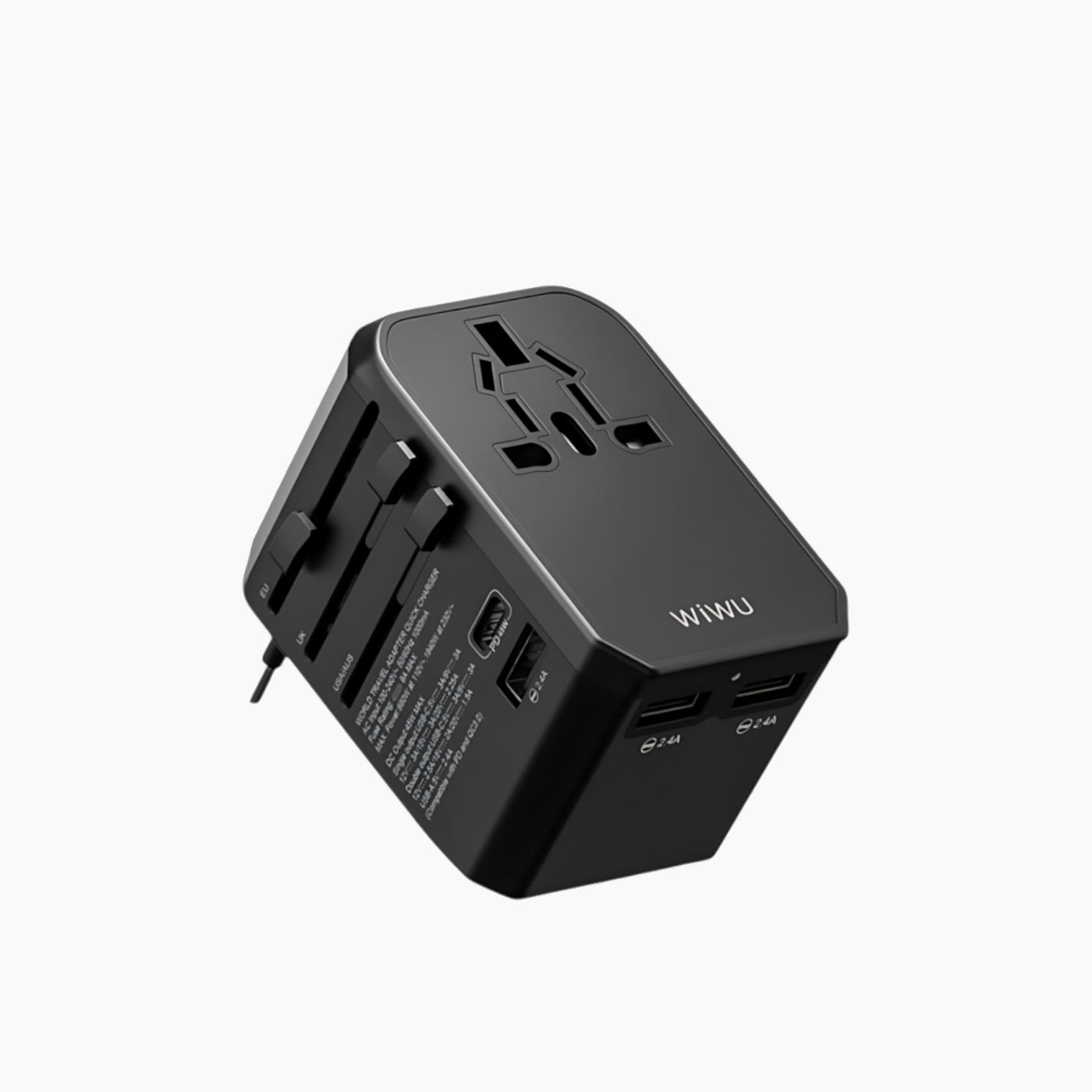 WIWU UA-304 4 in 1 universal plug adapter for global travel