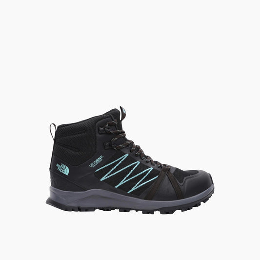 The North Face Women's Litewave Fastpack Ii Mid Wp Tnf Black/Aqua Splash