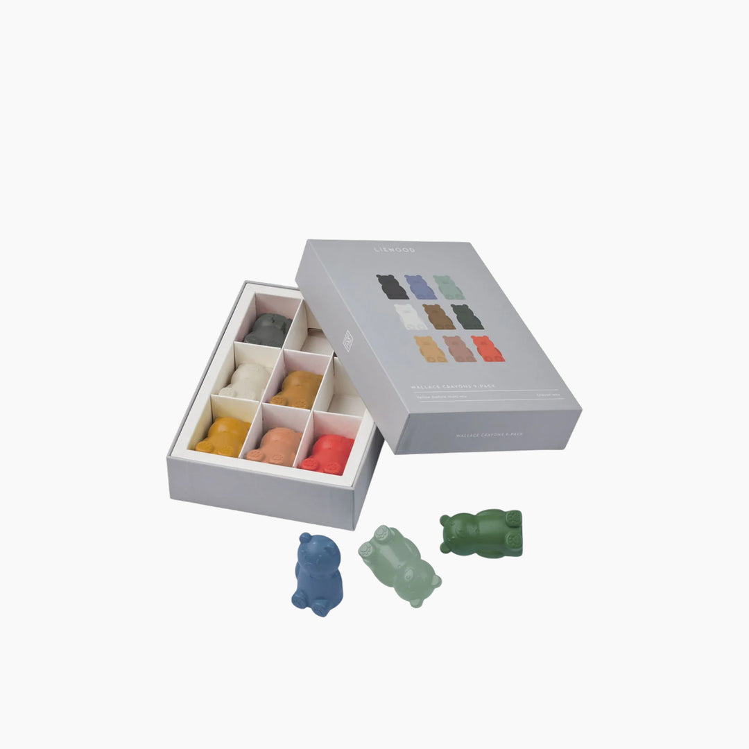 Liewood Wallace Mr Bear Crayons Pack Of 9