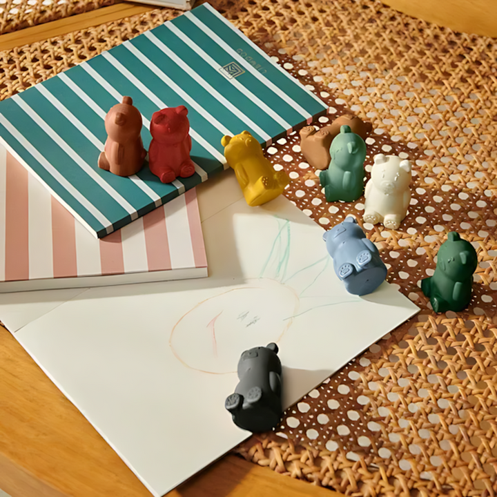 Liewood Wallace Mr Bear Crayons Pack Of 9