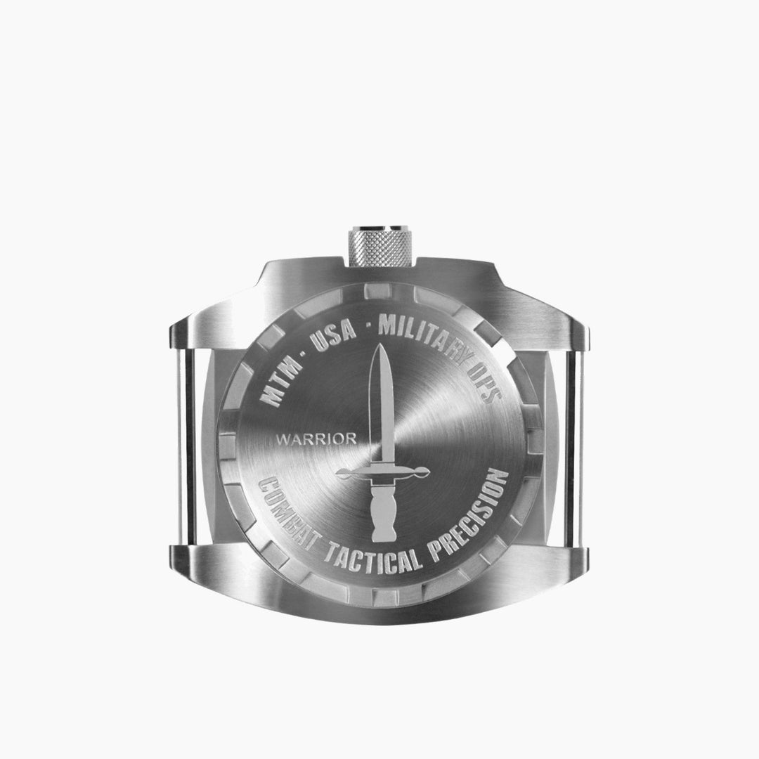 MTM Watches Warrior Silver and Orange Titanium 45MM