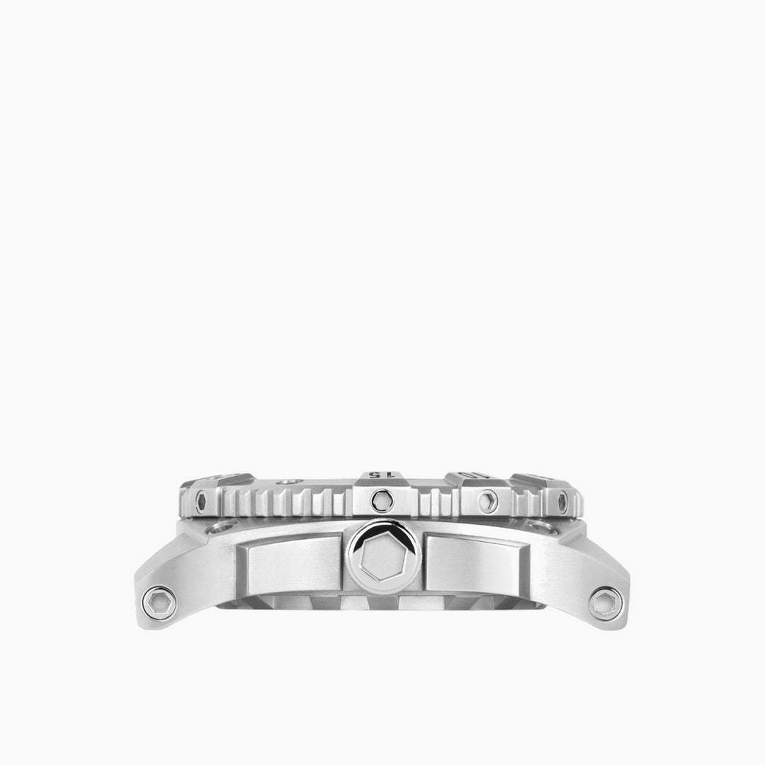 MTM Watches Warrior Silver and Orange Titanium 45MM