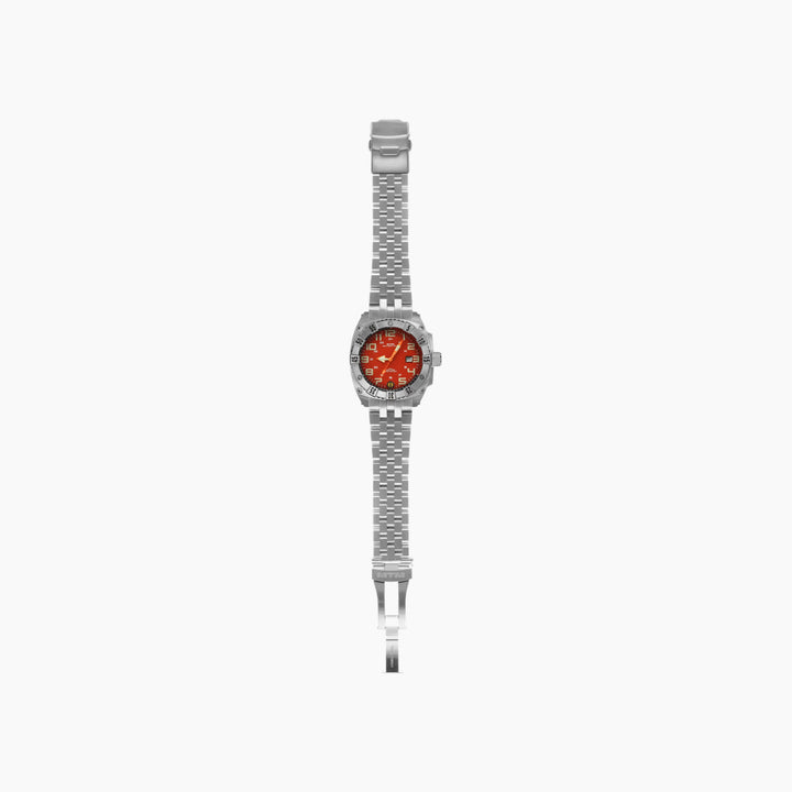 MTM Watches Warrior Silver and Orange Titanium 45MM