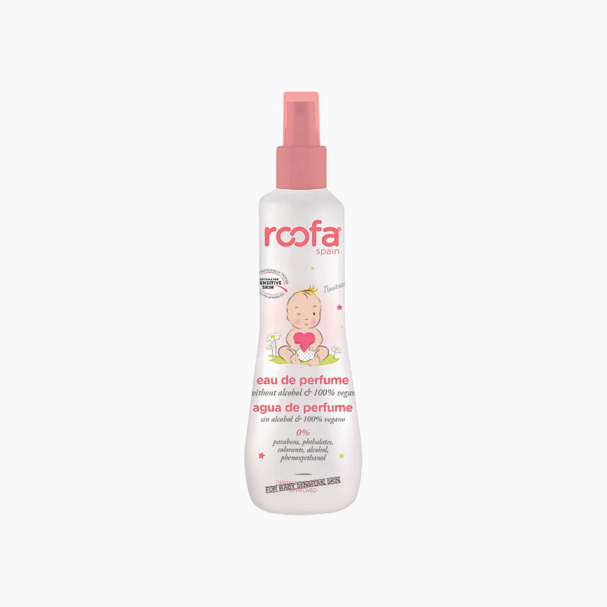 Roofa Water Perfume Sensitive Skin 200ml alcohol-free eau de parfum