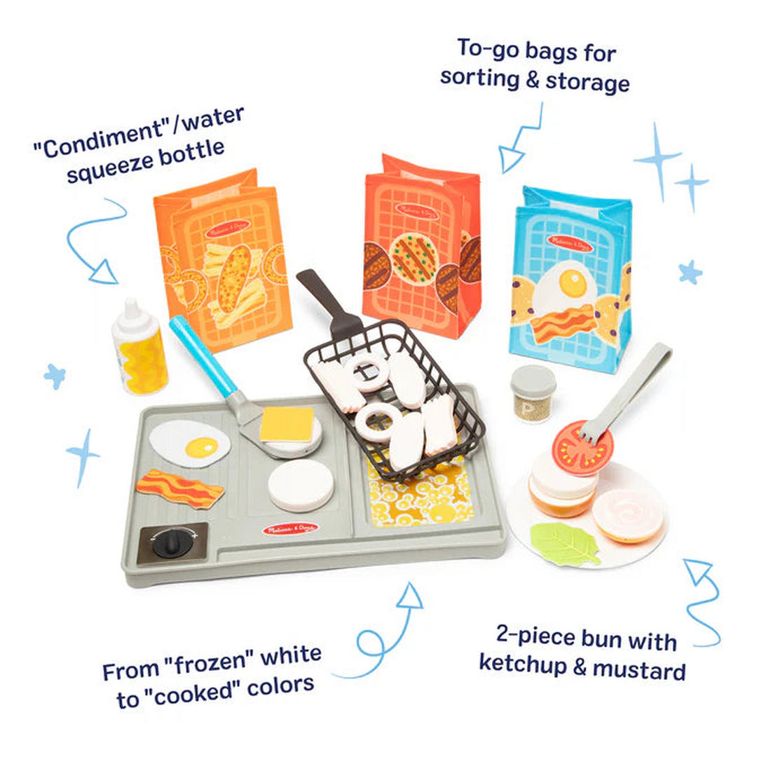 Melissa &amp; Doug Water Wow! Pretend Play Flip &amp; Fry