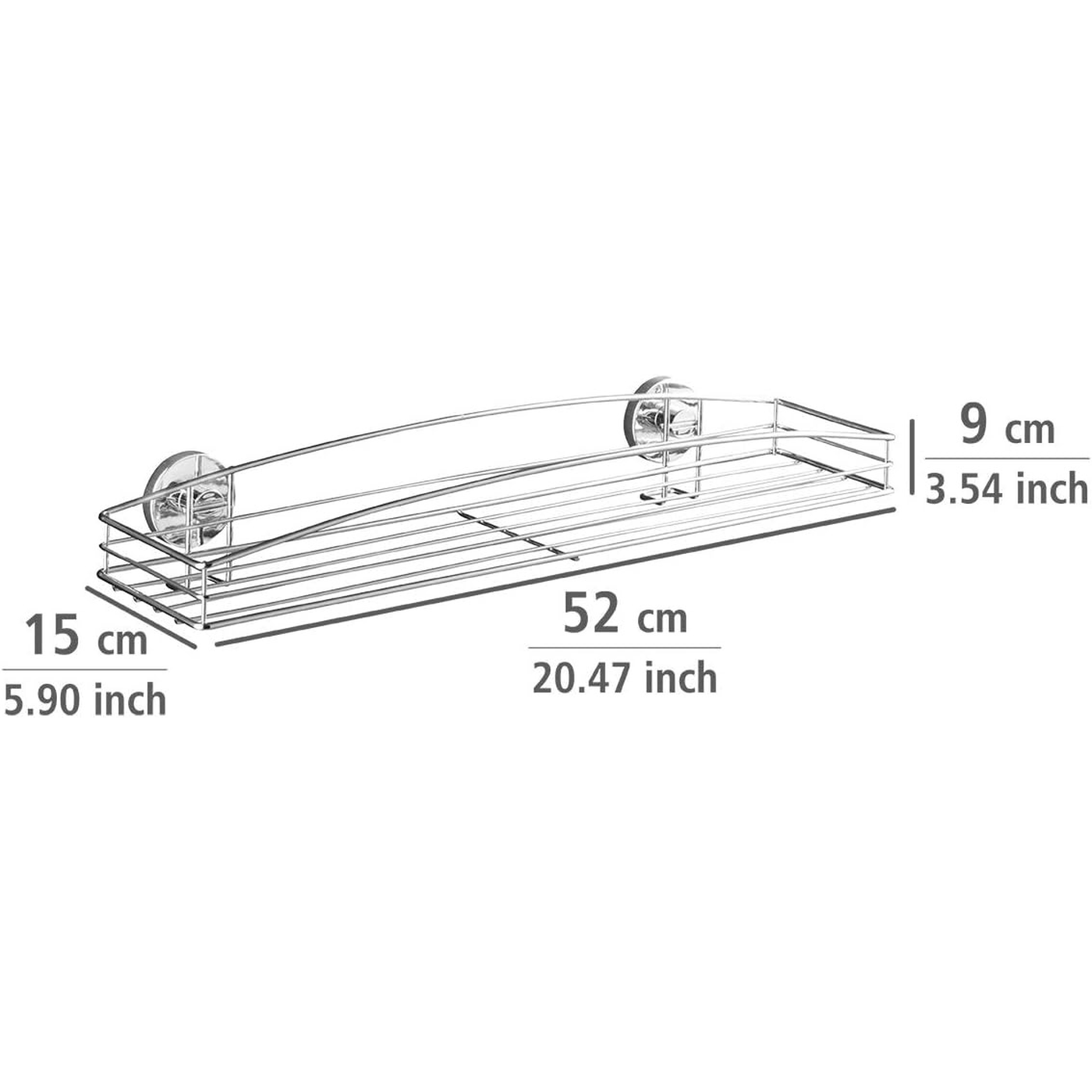 Wenko Milazzo Vacuum Loc Maxi Shelf Wenko Milazzo Vacuum Loc Maxi Shelf