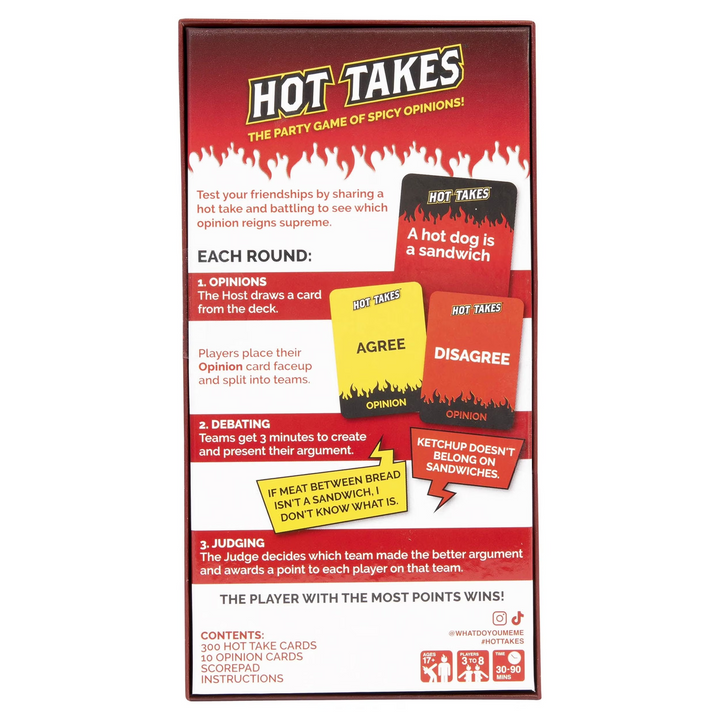 Hot Takes Party Game
