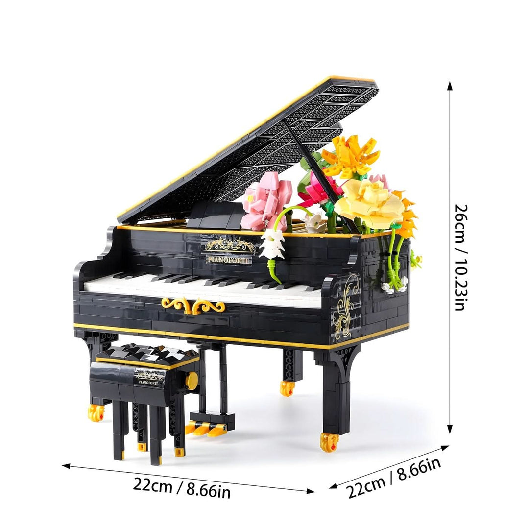 Music-themed mechanical puzzle game with piano key-inspired pieces.