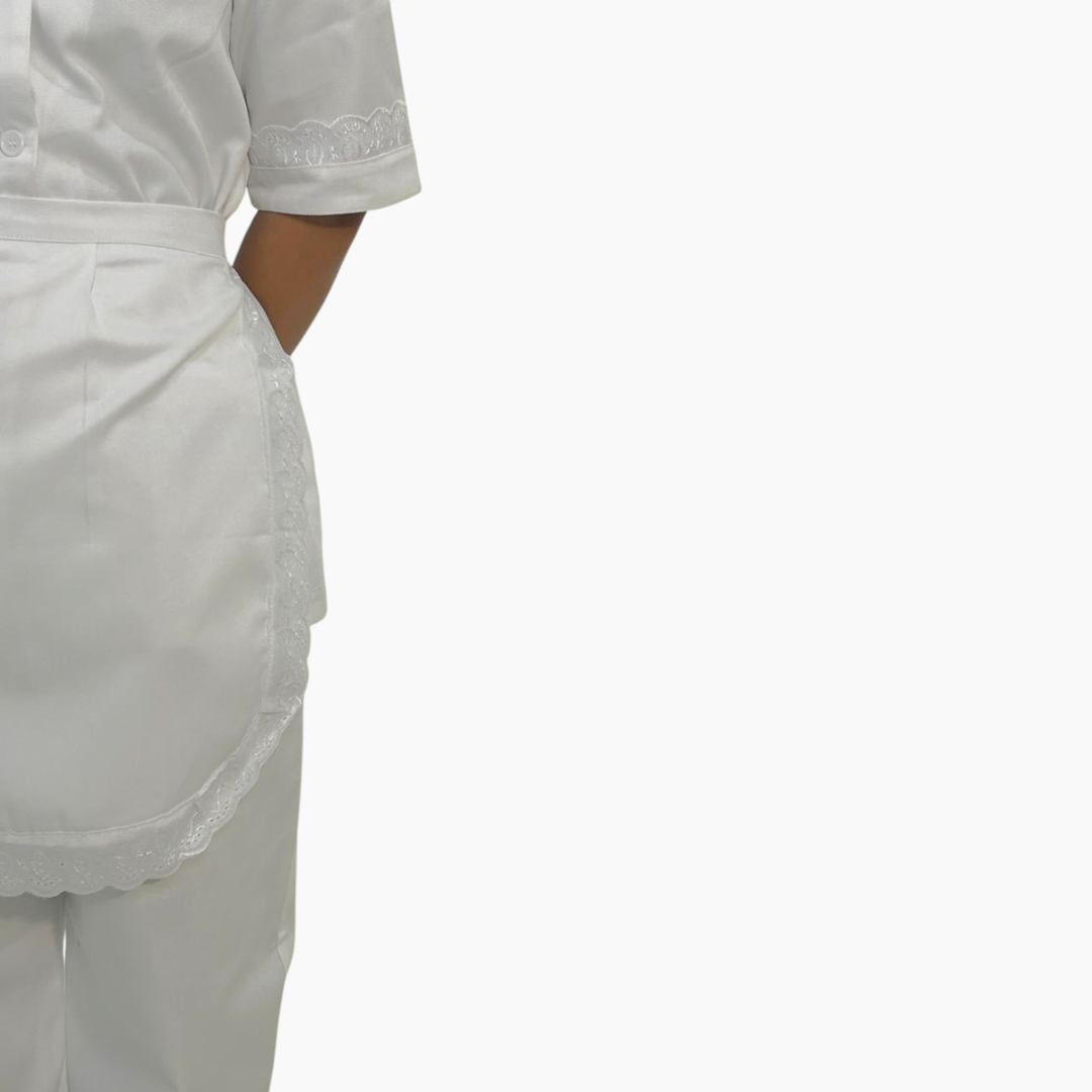Nuvia Classic White Uniform Set