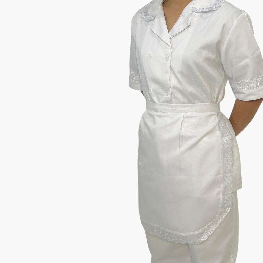 Nuvia Classic White Uniform Set