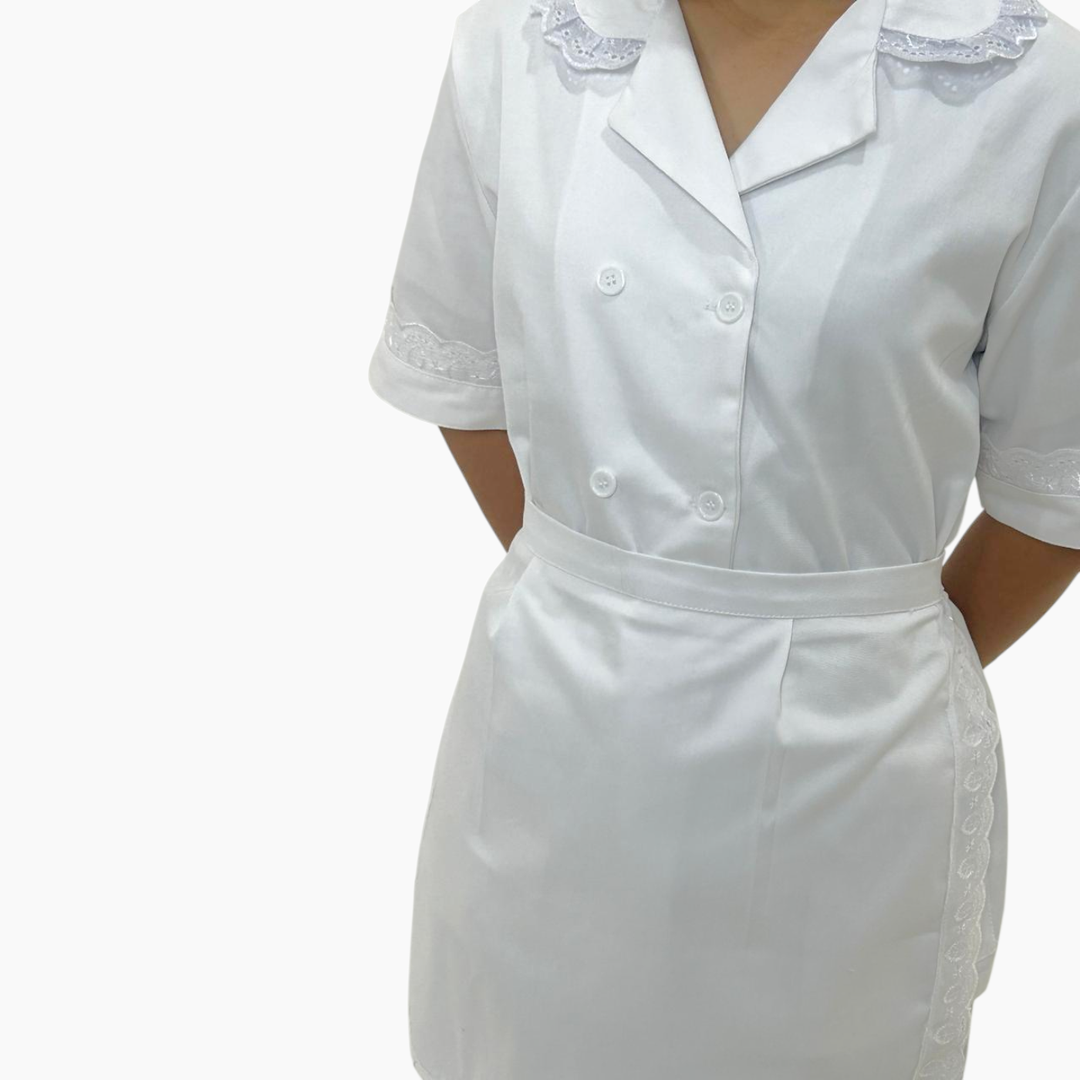 Nuvia Classic White Uniform Set