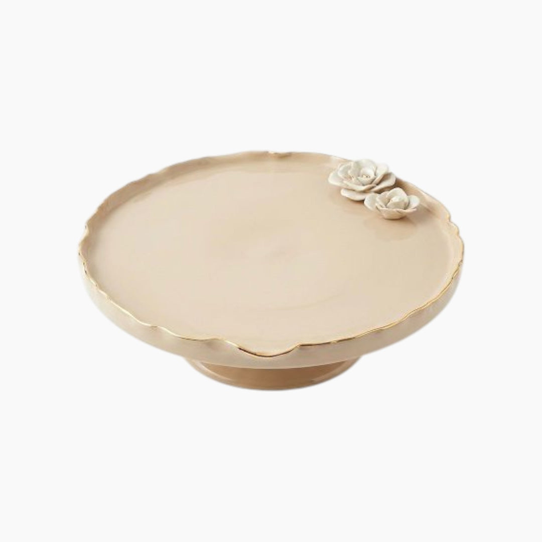 Leap of Clay Cake Plate