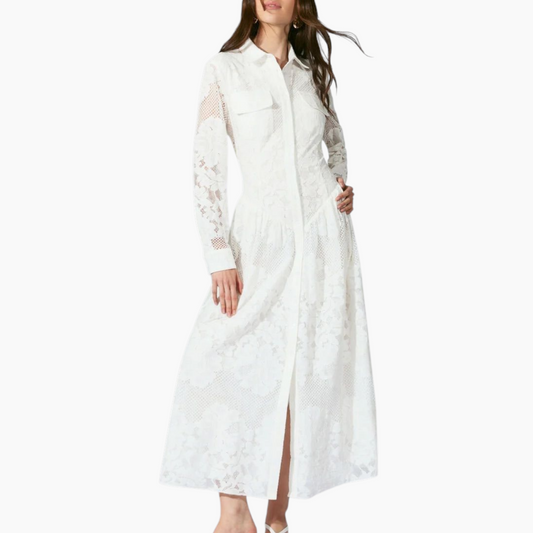 Bardot Agatha Lace Shirt Dress