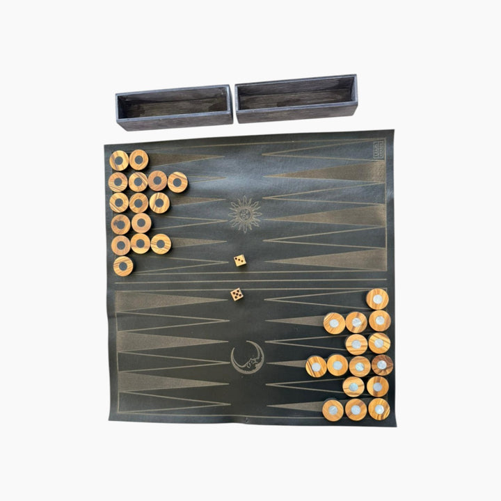 Hunaya Collective Backgammon Game Black