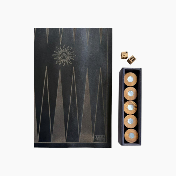 Hunaya Collective Backgammon Game Black