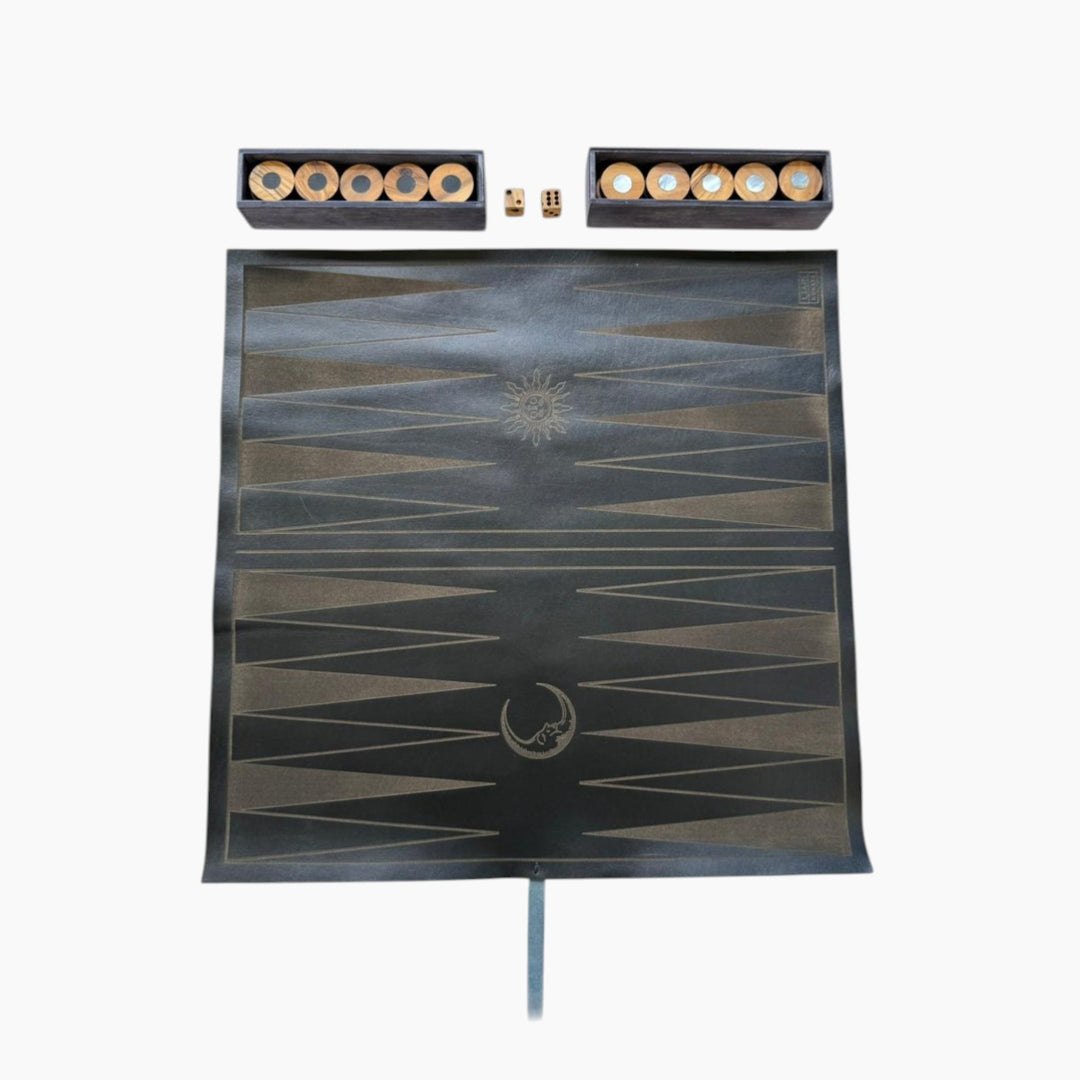 Hunaya Collective Backgammon Game Black