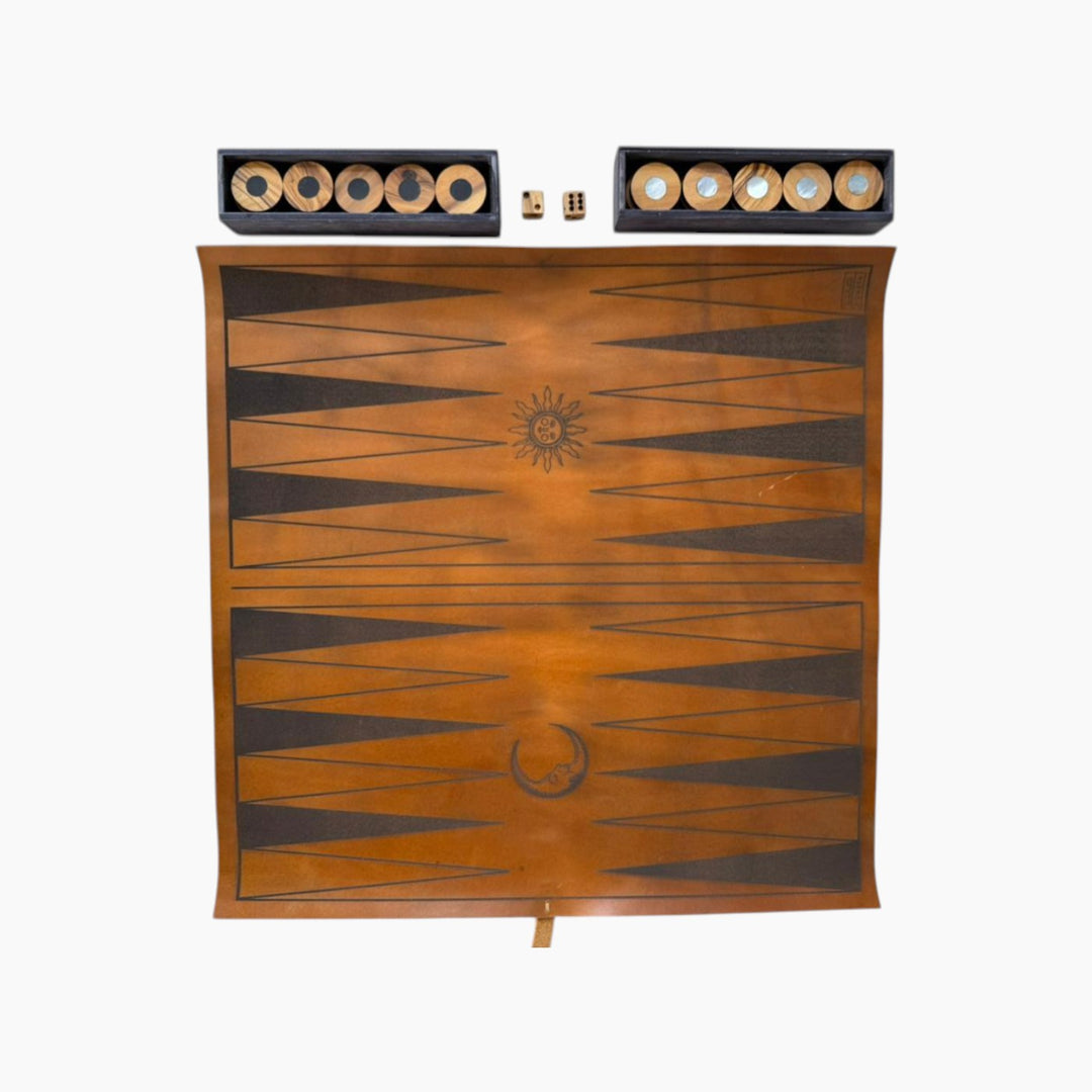 Hunaya Collective Backgammon Game Camel brown