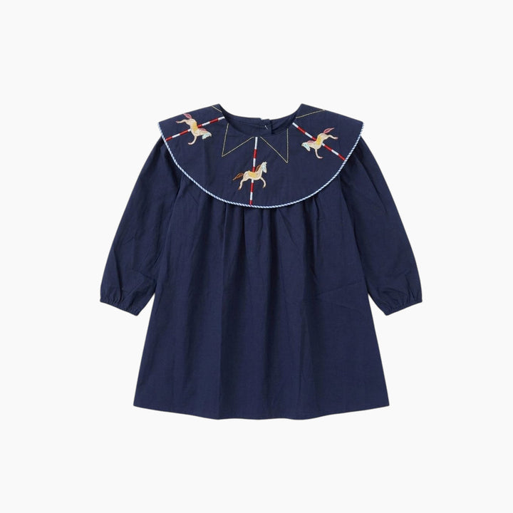 Lulu &amp; Sky The Royal Carousel Embroidered Dress