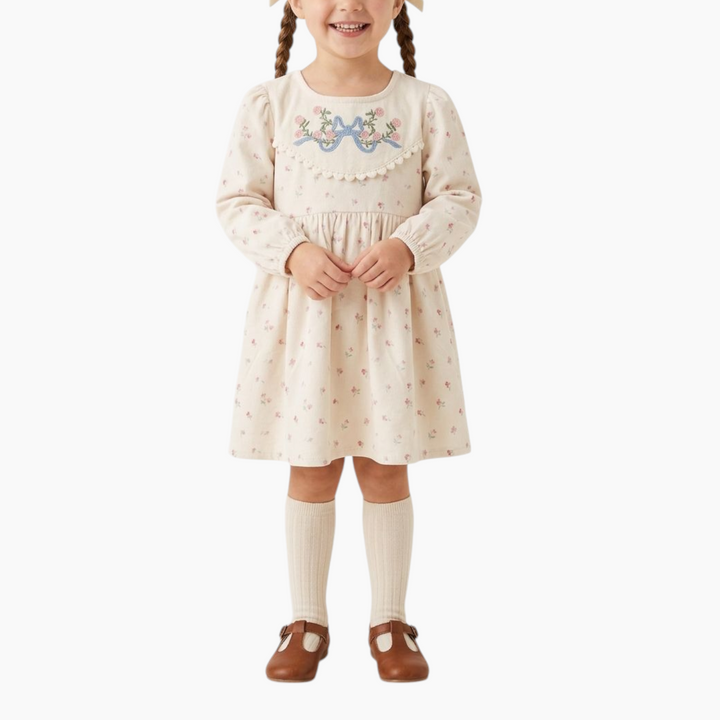 BeeBee The Meadow Bow Corduroy Dress