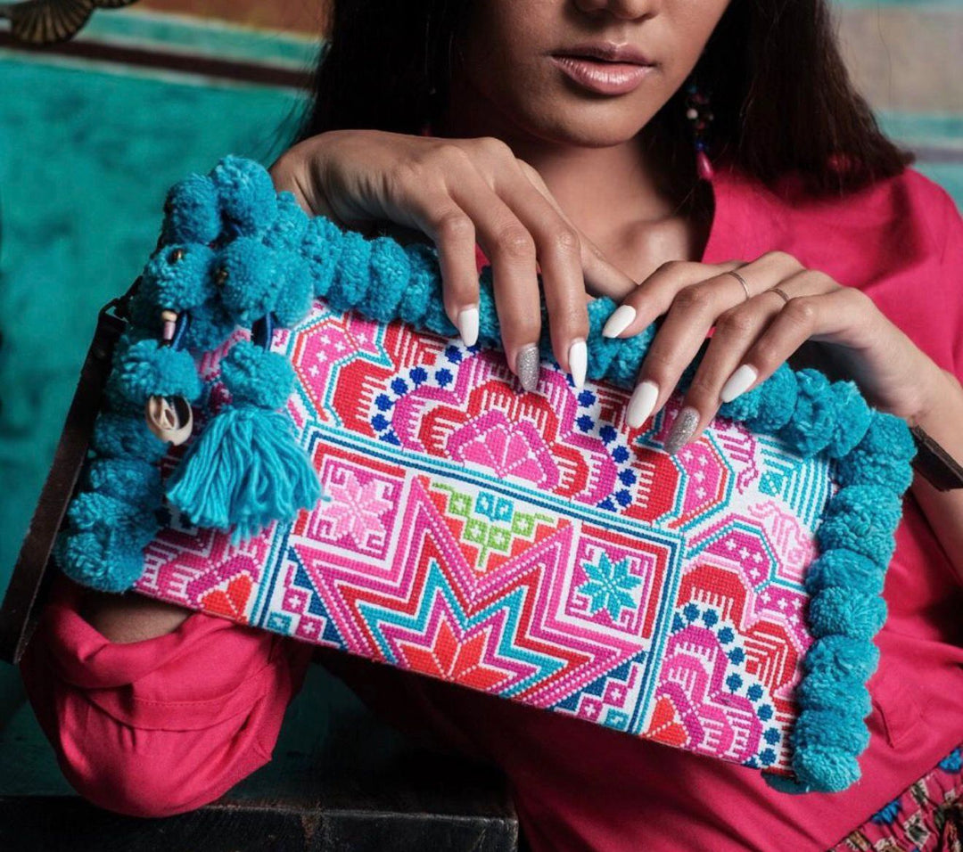 Brazilian Handmade Embroidered Clutch