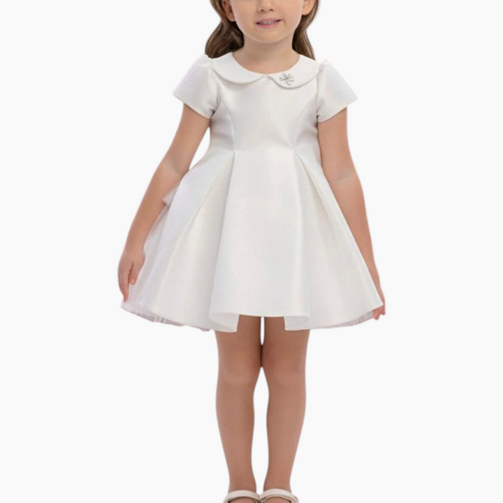 Riva The Elegance in White Tiered Tulle Gown