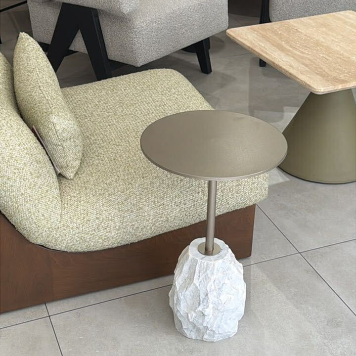 Rocky Carrara Side Table
