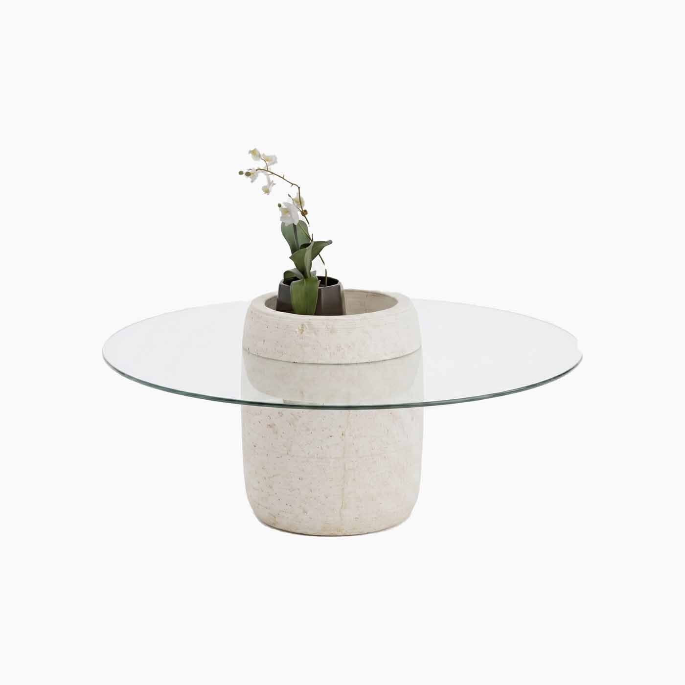 Glass Stone Coffee Table