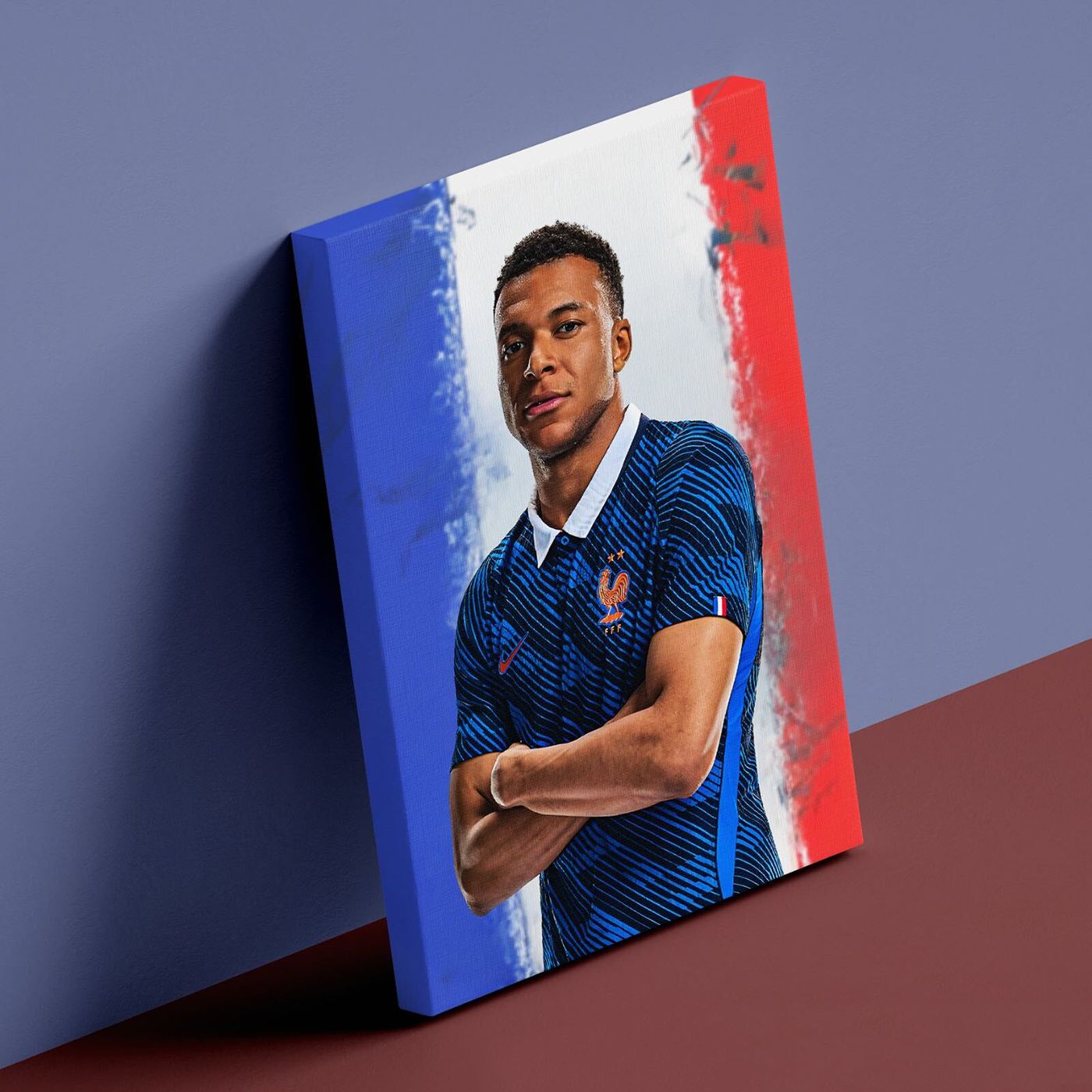 Kylian Mbappe A4 Canvas Print Kylian Mbappe A4 Canvas Print