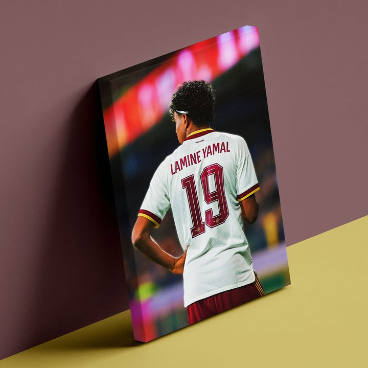 Lamine Yamal A4 Canvas Print