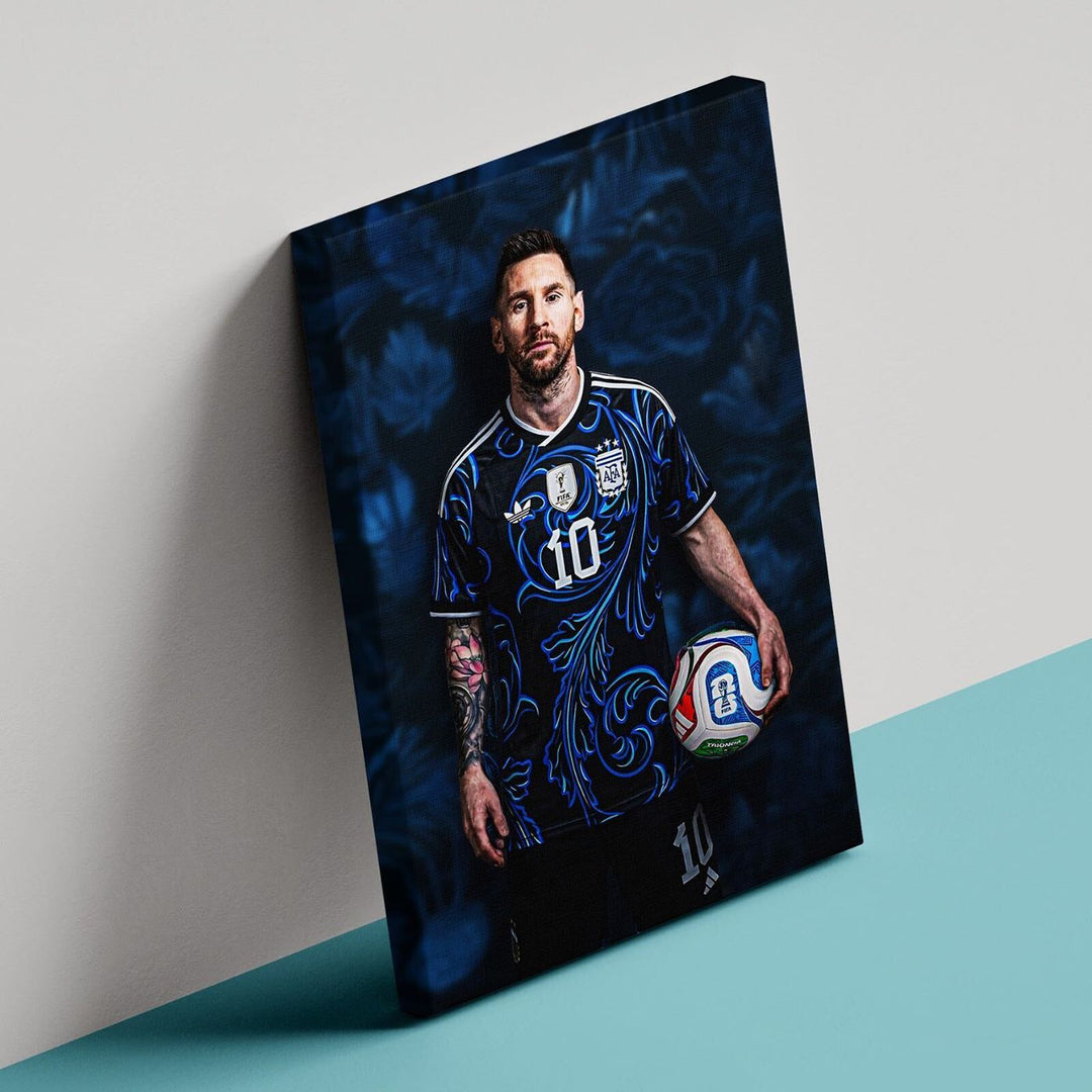 Lionel Messi A4 canvas print with fade-proof UV printing
