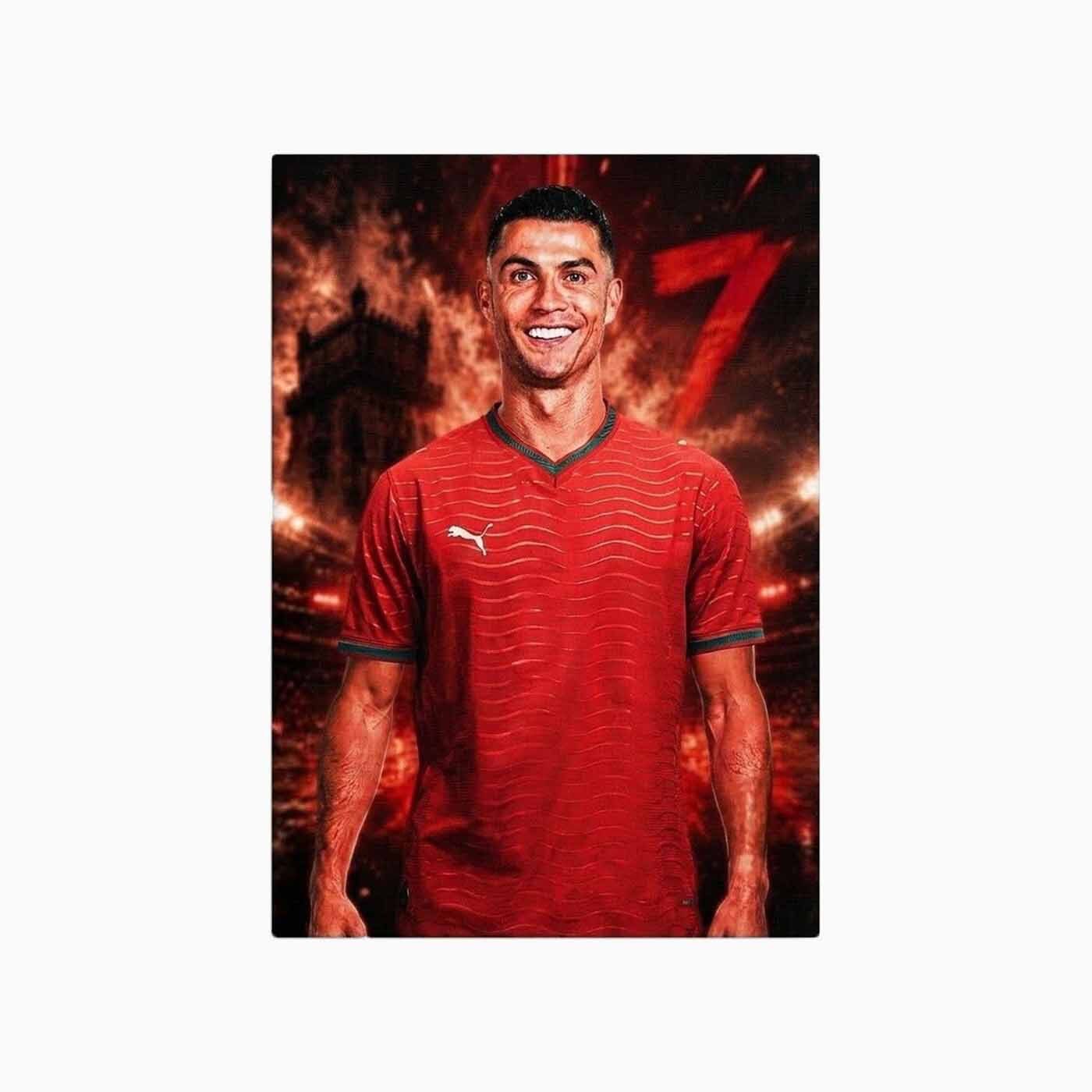 Cristiano Ronaldo 7 A4 Canvas Print